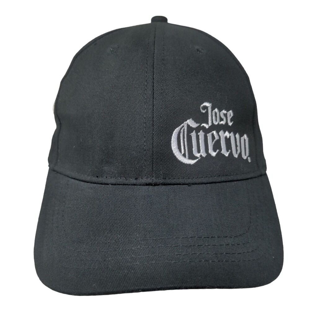 Jose Cuervo Slideback Hat Black OSFM Embroidered Adjustable 6 Panel